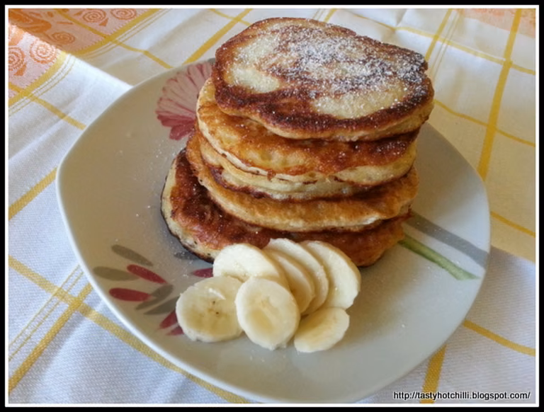 Racuchy drożdżowe z bananami