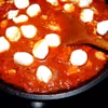 Makaron z kurczakiem i mozzarellą.