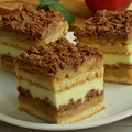 Szarlotka z kremem budyniowym