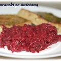 Buraczki ze śmietaną (na ciepło)