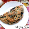 Pełnoziarnisty omlet z botwinką, szpinakiem i łososiem