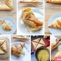 Trójkąciki z ciasta francuskiego z jabłkami