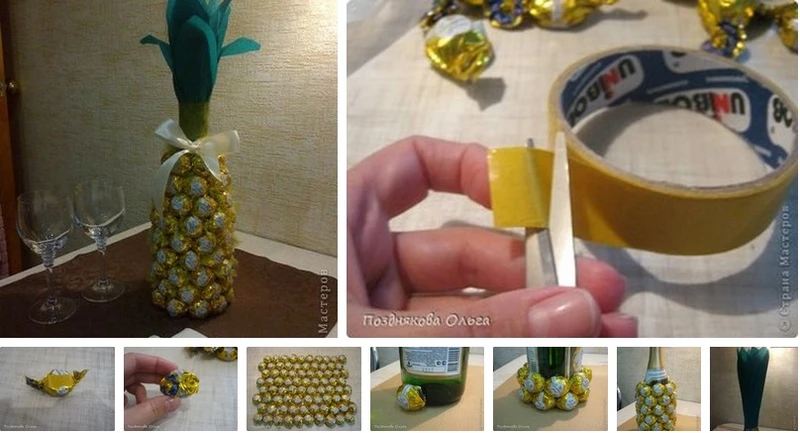 Ananas z cukierków