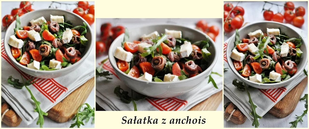 Sałatka z anchois i rukoli
