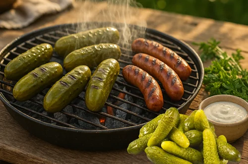 Ogórki kiszone z grilla? Ten przepis to nowy hit pikników!