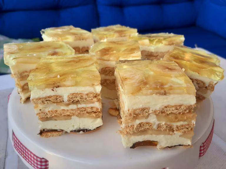 Delicja bananowa bez pieczenia