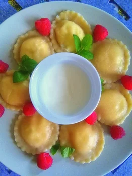 Pierogi z serem na słodko
