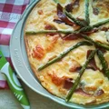 Pizza bianca ze szparagami