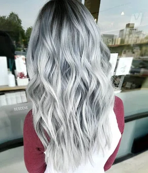 Siwe włosy