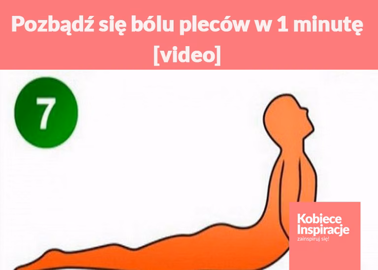 Pozbądź się bólu pleców w 1 minutę [video]