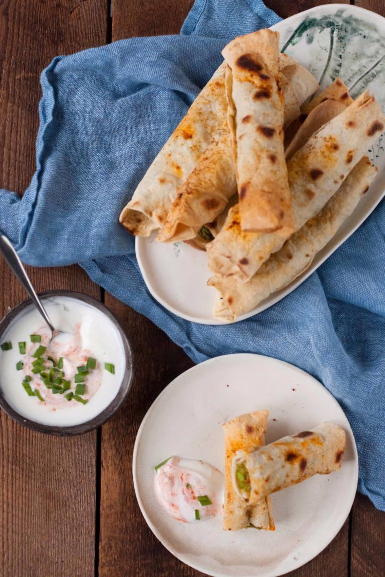 ZAPIEKANE TORTILLE Z WARZYWAMI Z CURRY