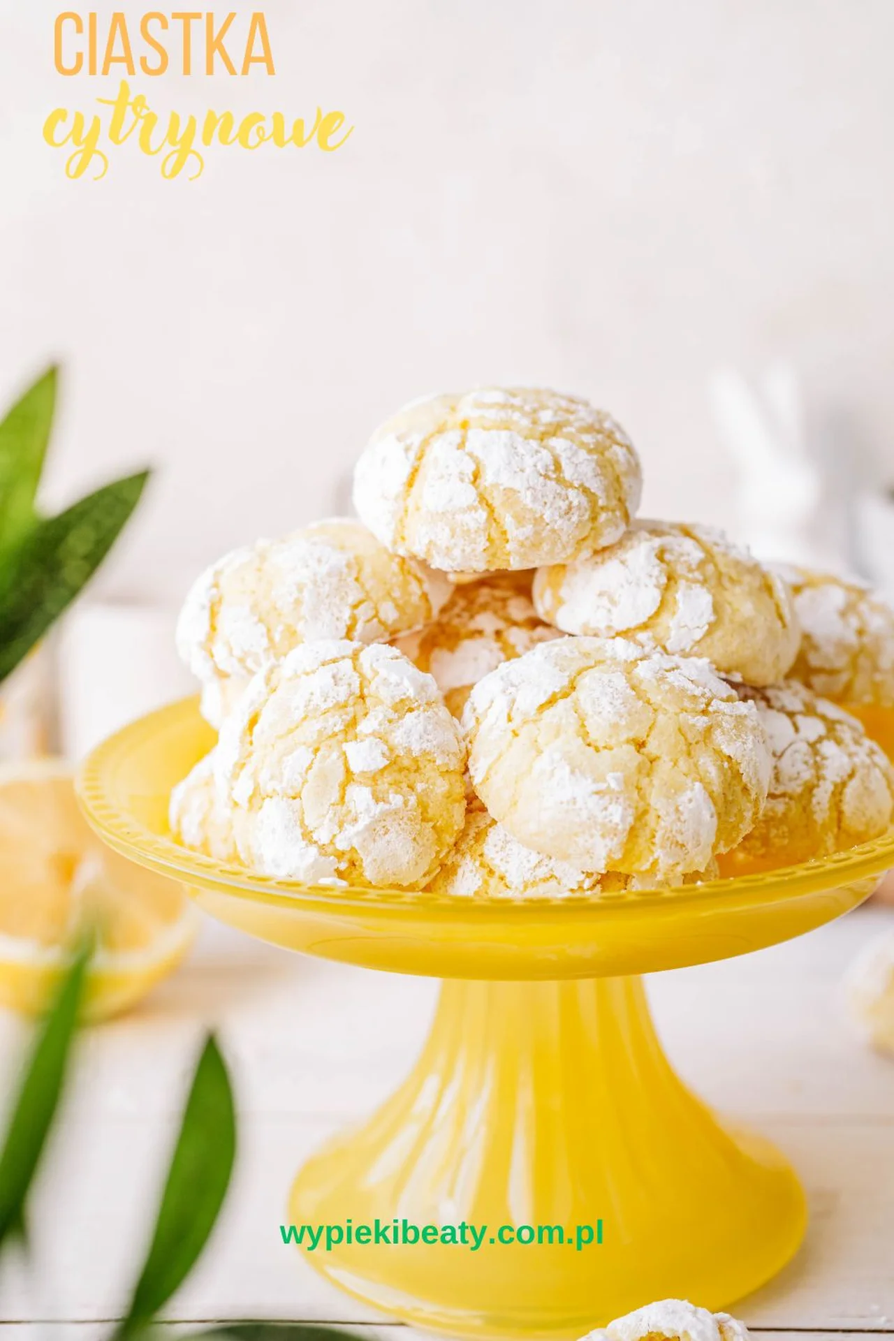 Popękane ciastka cytrynowe