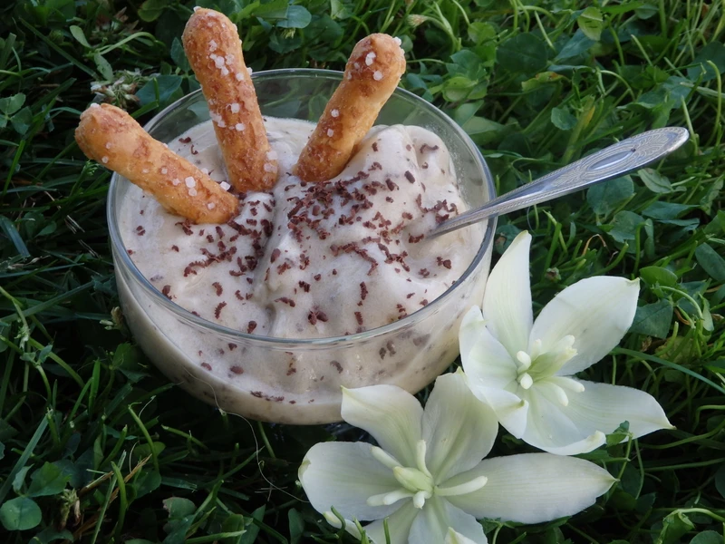 Lody bananowe z czekoladą