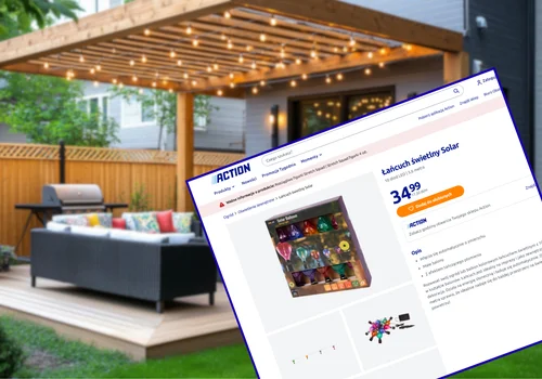 Ten świecący łańcuch z Action za 34 zł zrobi magię na balkonie i tarasie! Kolorowe baloniki z tańczącym płomieniem i solarne ładowanie