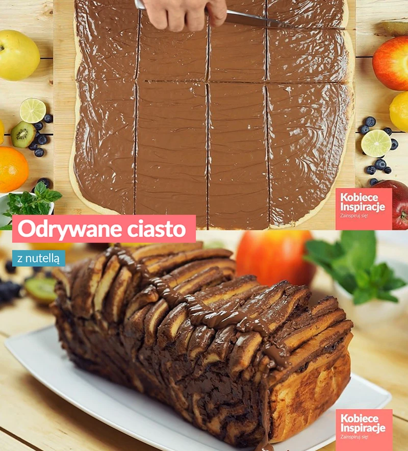 Odrywane ciasto z nutellą