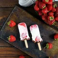 Domowe lody jogurtowo-truskawkowe  bez jajek