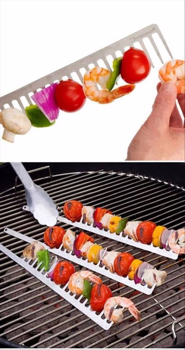 Przydatny gadżet do grillowania szaszłyków