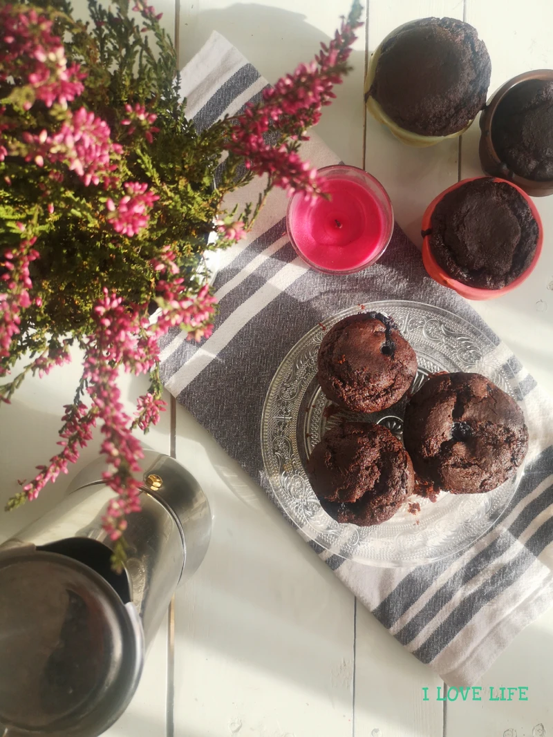 Bezglutenowe muffinki z borówkami