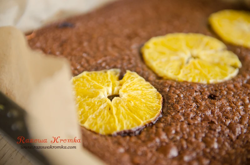 Pomarańczowe brownie