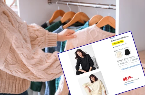 Ten pluszowy sweterek z Lidla za 48 zł to hit zimowych stylizacji! Okrągły dekolt i luźny, ale kobiecy krój – idealny do legginsów, dżinsów i spódnicy