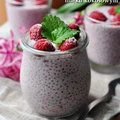 Malinowy pudding chia na Walentynki
