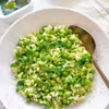 Risotto z groszkiem i pesto z rukoli