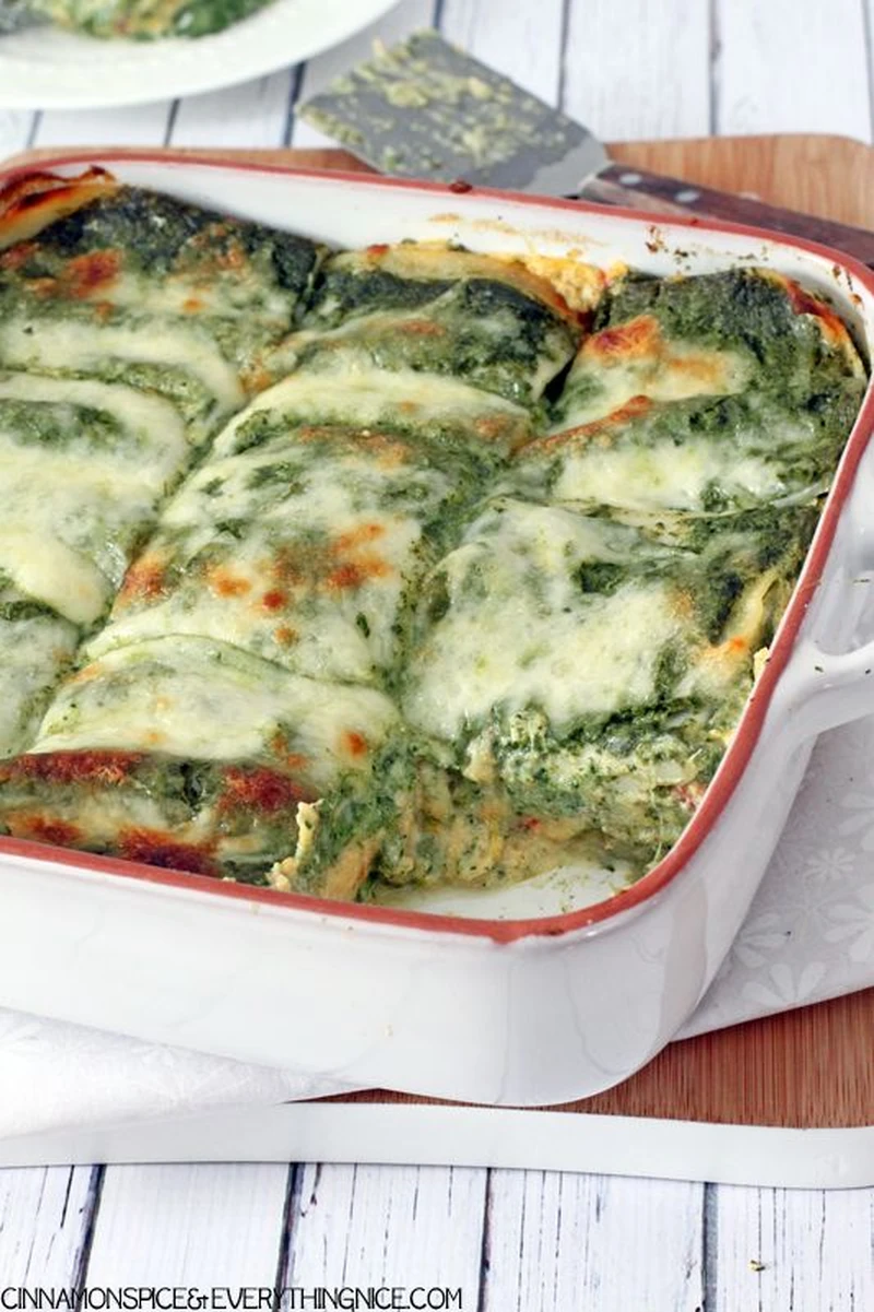 Lasagne ze szpinakiem i serem ricotta