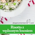 Risotto z łososiem i groszkiem