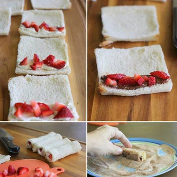 Pyszny deser z czekoladą i truskawkami