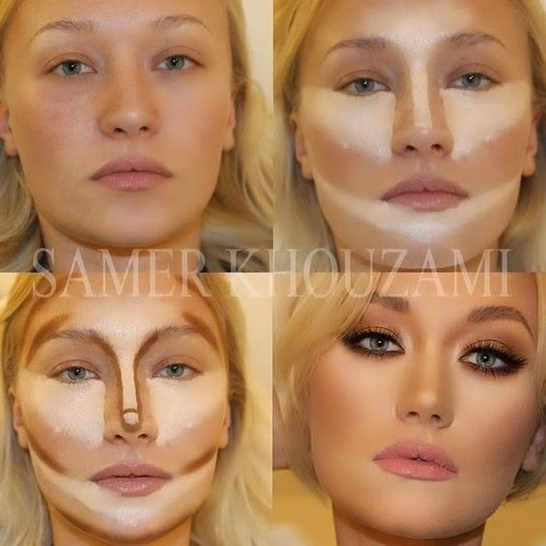 Pięknie wymodelowana twarz