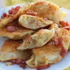 Pierogi z tartymi ziemniakami. Przepis krok po kroku