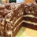 Tort czekoladowo - bananowy