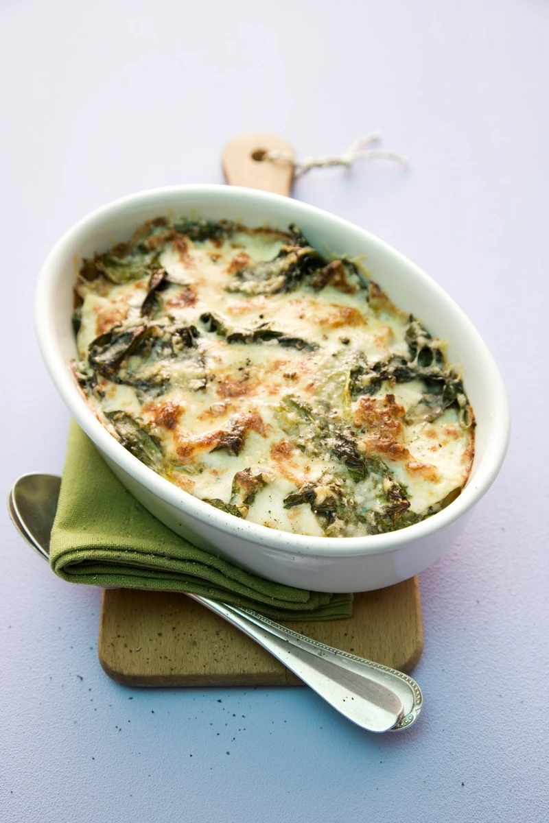 PYSZNA LASAGNE ZE SZPINAKIEM I BROKUŁAMI