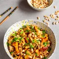 Stir-fry z kurkami i tofu w sosie teriyaki