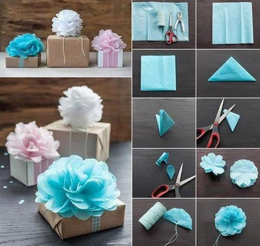 Papierowy kwiat, który sprawi, że prezenty wyglądają znakomicie - instrukcja