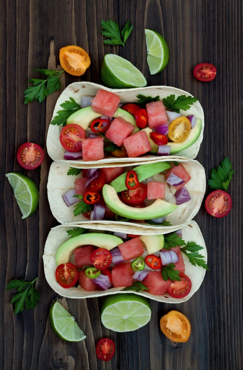TACOS Z RYBĄ I ARBUZEM