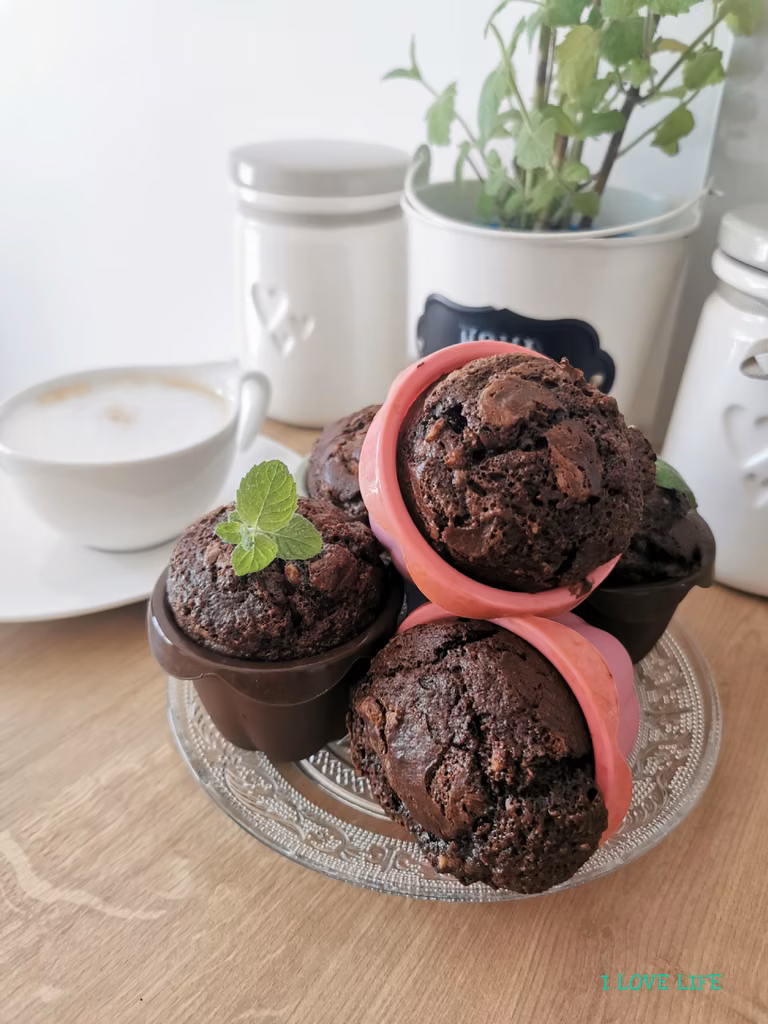 Muffinki z orzechami i nutellą