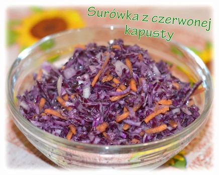 Surówka z czerwonej kapusty