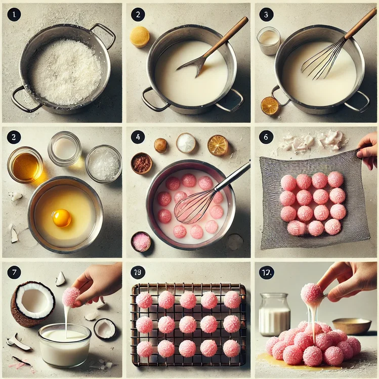 Zdjęcie Delikatne kulki twarogowe w kokosowej odsłonie! Ten różowy deser zachwyci gości #1