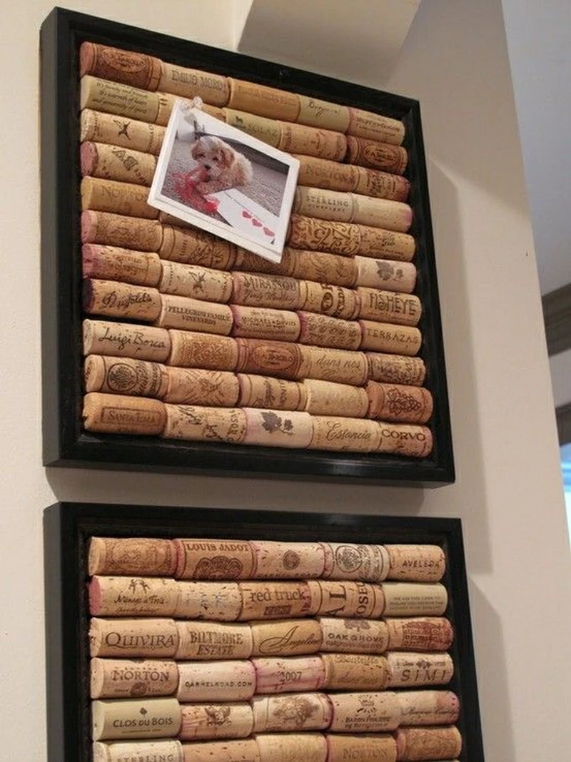 Tablica wykonana z korków