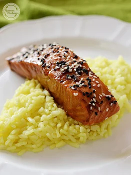 Łosoś Teriyaki