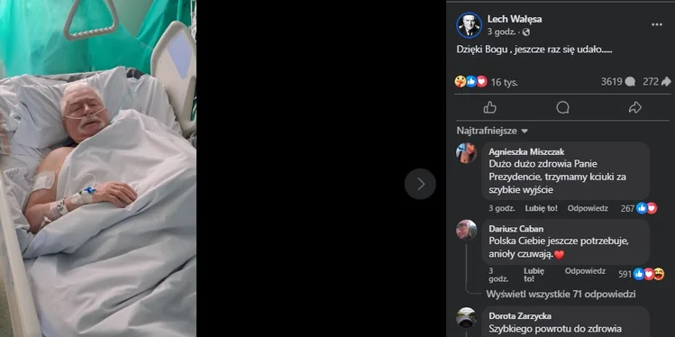 Zdjęcie Niepokojące informacje o Lechu Wałęsie! Były prezydent trafił do szpitala! #1