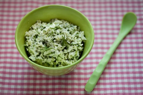 RISOTTO Z RYBĄ I SZPINAKIEM, DLA DZIECKA