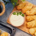 Gyrosowe zapiekanki z sosem czosnkowym