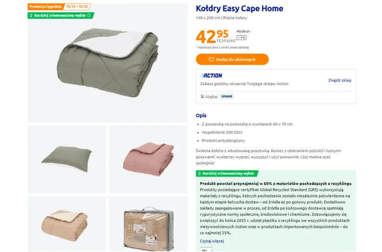 Zdjęcie Te kołdry z Action za 42 zł to rewolucja w sypialni! Koniec z ubieraniem pościeli i luźnymi poszwami - stylowe kolory, łatwe pranie i suszenie #1