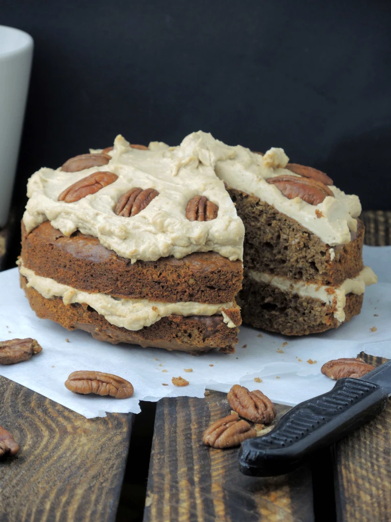 Kawowe Ciasto z Orzechami Pecan