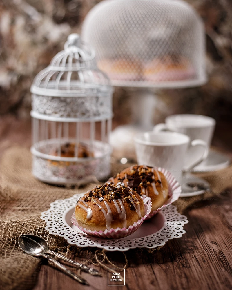 Lekkie drożdżowe pączki pieczone