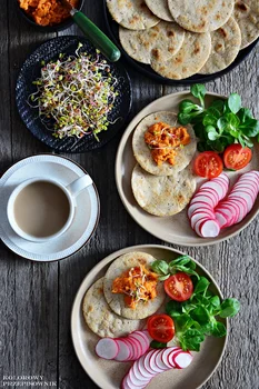 Wegańskie mini wrapy bez glutenu + darmowy E-BOOK z 39 przepisami dla alergików i wegan