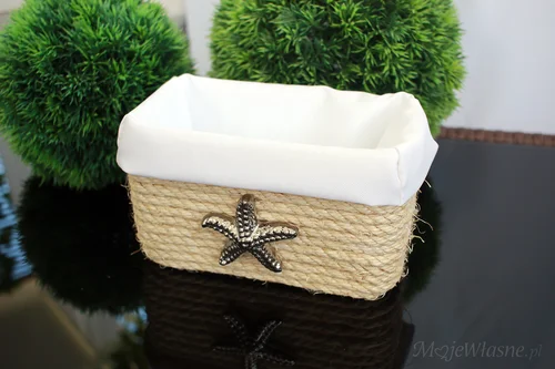 DIY pojemnik ze sznurka