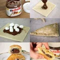 Pierożki z nutellą z ciasta francuskiekiego